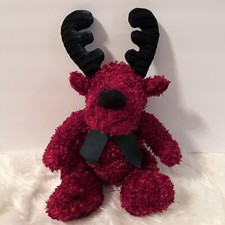 Russ Berrie Twinkle Plush Reindeer Red 101494 Stuffed Animal Toy Christmas 12"