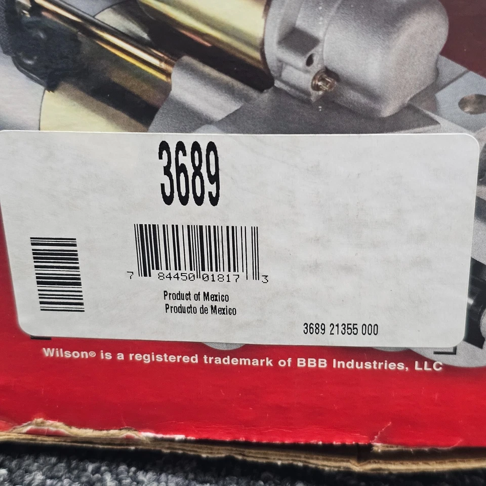 Motor de arranque BBB Industries Wilson 3689 compatível com Chevrolet Camaro 1981 *Reman - Imagem 3 de 4