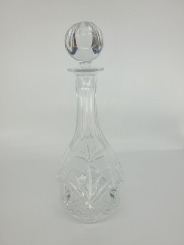 Thomas Webb Decanter Finest Lead Crystal Glass 13" Tall Beautiful Vintage Mint