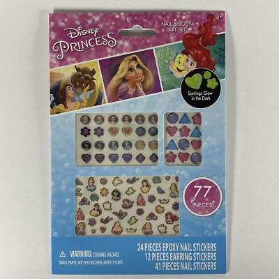 Disney Princess   Nail & Body Art Set   NEW UNOPENED! Ages 3+! 77 Pc Set.