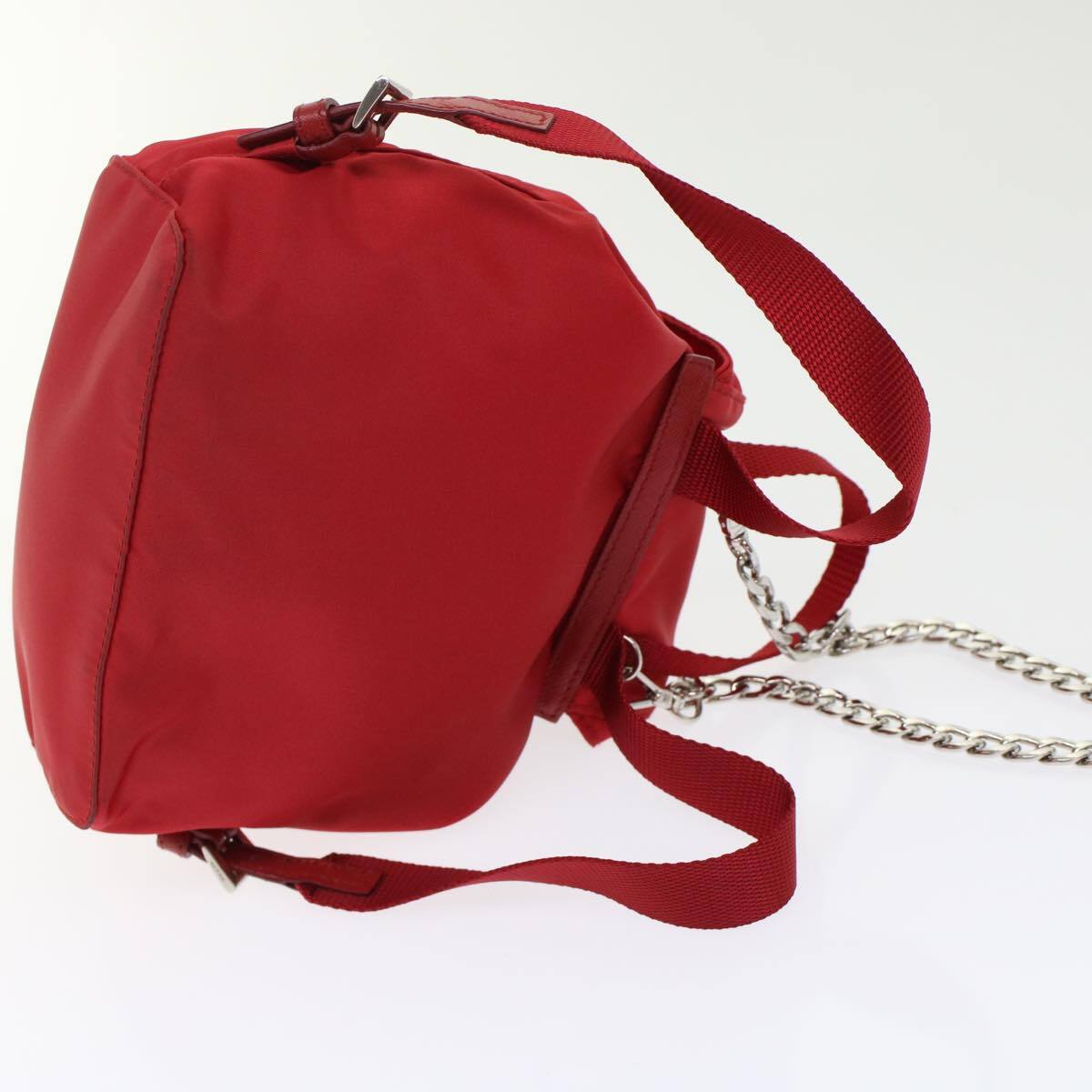 PRADA Chain Backpack Nylon Red 1BH029 Auth am4819 | eBay PRADA Chain Backpack Nylon Red 1BH029 Auth am4819 | eBay
