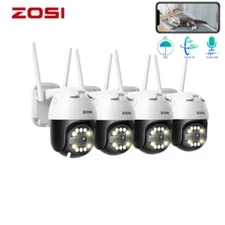 ZOSI 5MP Wireless Security Camera PT WiFi AI Face/Car Detect with Two Way Audio