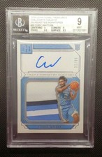 2019-20 NATIONAL TREASURES COLLEGIATE COBY WHITE RPA ROOKIE PATCH AUTO /99 BGS 9