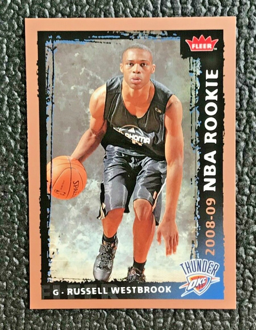 Cartao De Novato De Russell Westbrook Dieci Anni D'amore In Italia. In