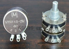 Potentiometer Double Gang 2 x 4.7K Ohm 2W，Long Life Panel Pot