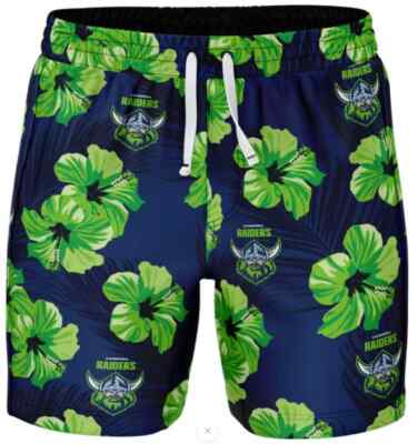 Canberra Raiders NRL Mens Aloha Volley Swim Shorts Sizes S-7XL BNWT