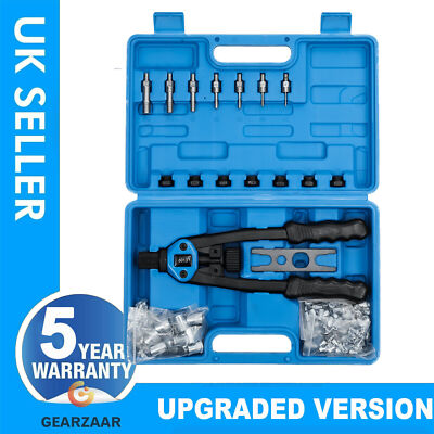 Laser 3736 Kit Rivettatrice Heavy Duty - Professionale Per Rivetti E Rivetti A Dado - 2