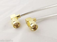 6 in SMA Male Right Angle To SMA Male Plug Right Angle Jumper Cable RG402 15cm