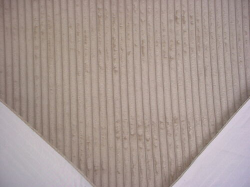 1Y Kravet Smart 34368 Deep Sand Beige Textured Stripe Velvet Upholstery Fabric - Picture 4 of 4
