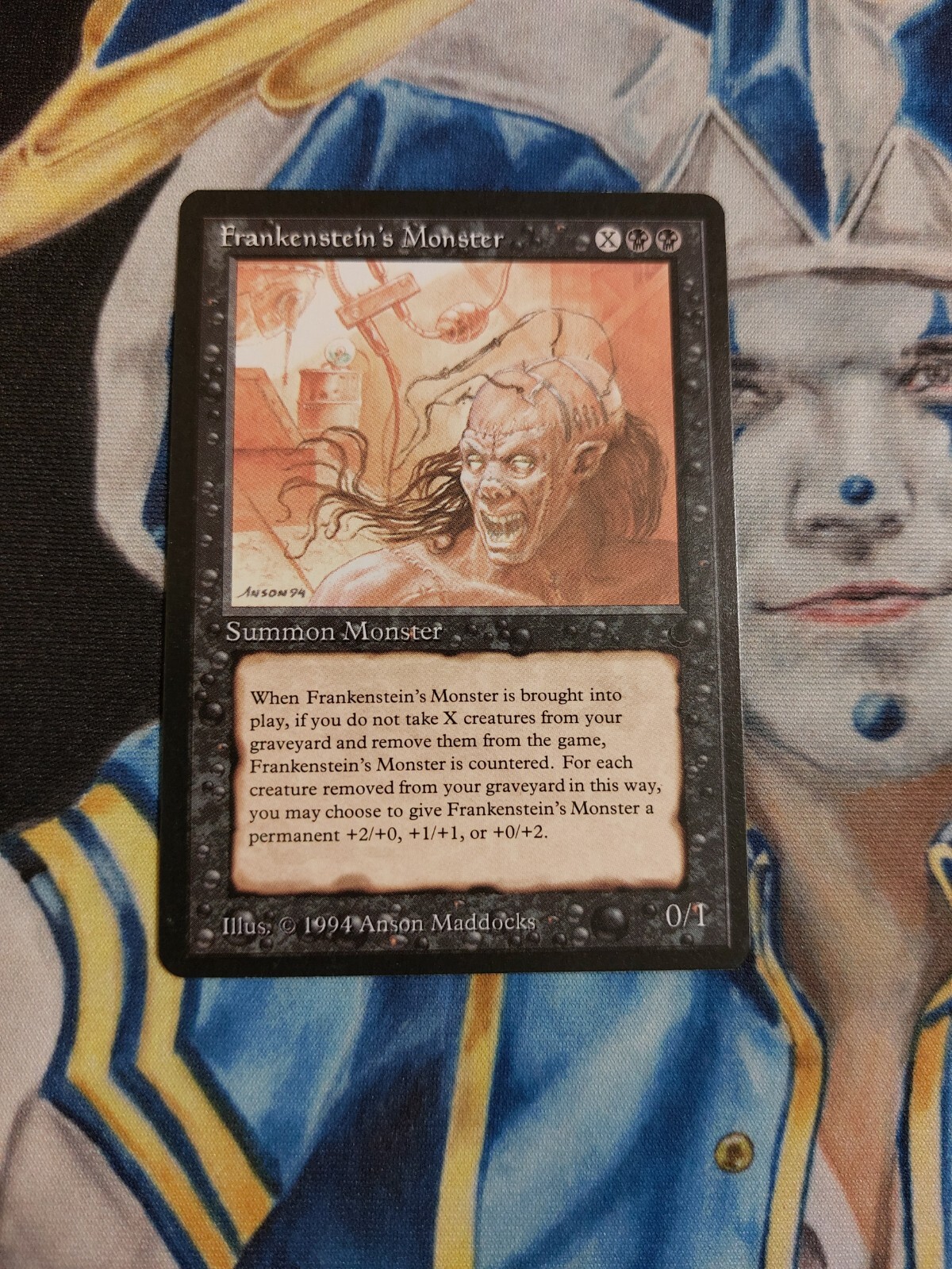 Frankenstein's Monster MTG The Dark Rare Black Creature Near-Mint x1 GG3