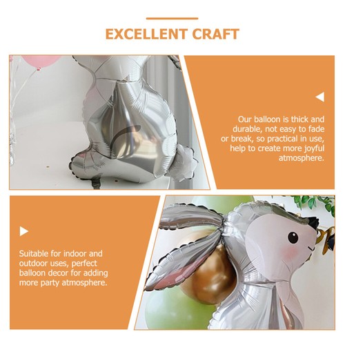 5 Pcs Jungle Rabbit Balloon Party Balloons Decoration Baby Child - Picture 4 of 10