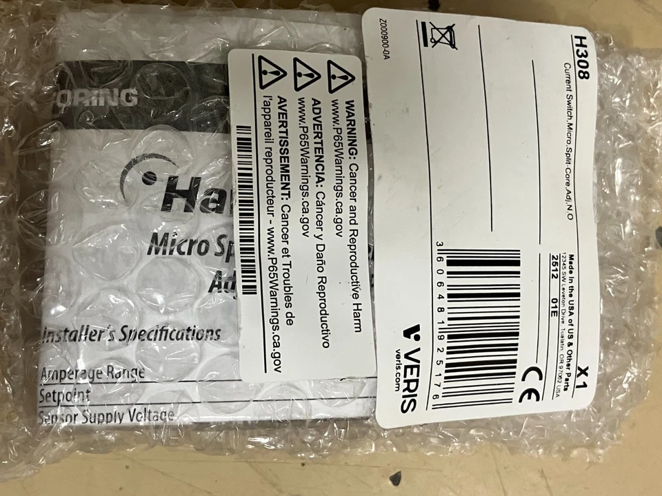 HAWKEYE Veris H308 (Split Core Current Switch)