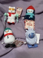 2025 Target Bullseye playground Holiday Christmas WIND UP  set of 4