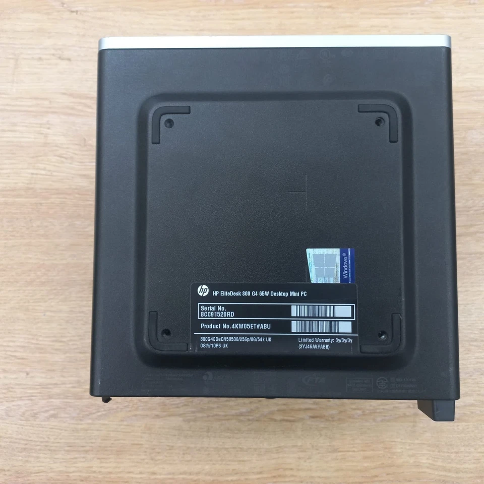 HP EliteDesk 800 G4 65W DM Mini PC i5 8500 8GB RAM 240GB SSD Windows 11  NO PSU - Image 3 of 4