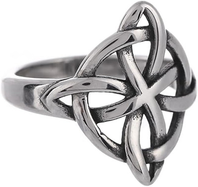 Witches Knot Ring, Stainless Steel Rings with Witch Knot, Celtic Jewelry for Wom