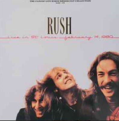 Rush Live In St Louis 1980 Rare White Vinyl Double Lp