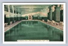 New York City NY-New York Swimming Pool The Park Central Vintage Postcard