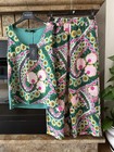 MAX MARA WEEKEND Overall 100% Seide Palazzohose + Bluse Größe: S-M