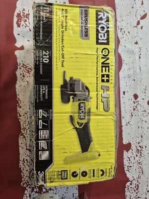 RYOBI 18V ONE+ HP Brushless Angle Grinder, 210 Cuts/Charge, Corded  Performa