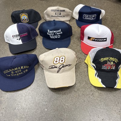 DEADSTOCK NOS VTG Hat Lot Trucker SnapBack 9 Pcs Strap Collector Bundle 80s 90s