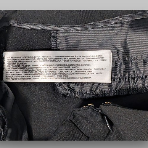 MNG by Mango Women's Black Wide Leg Pleated Pants Size 4 - Picture 6 of 8