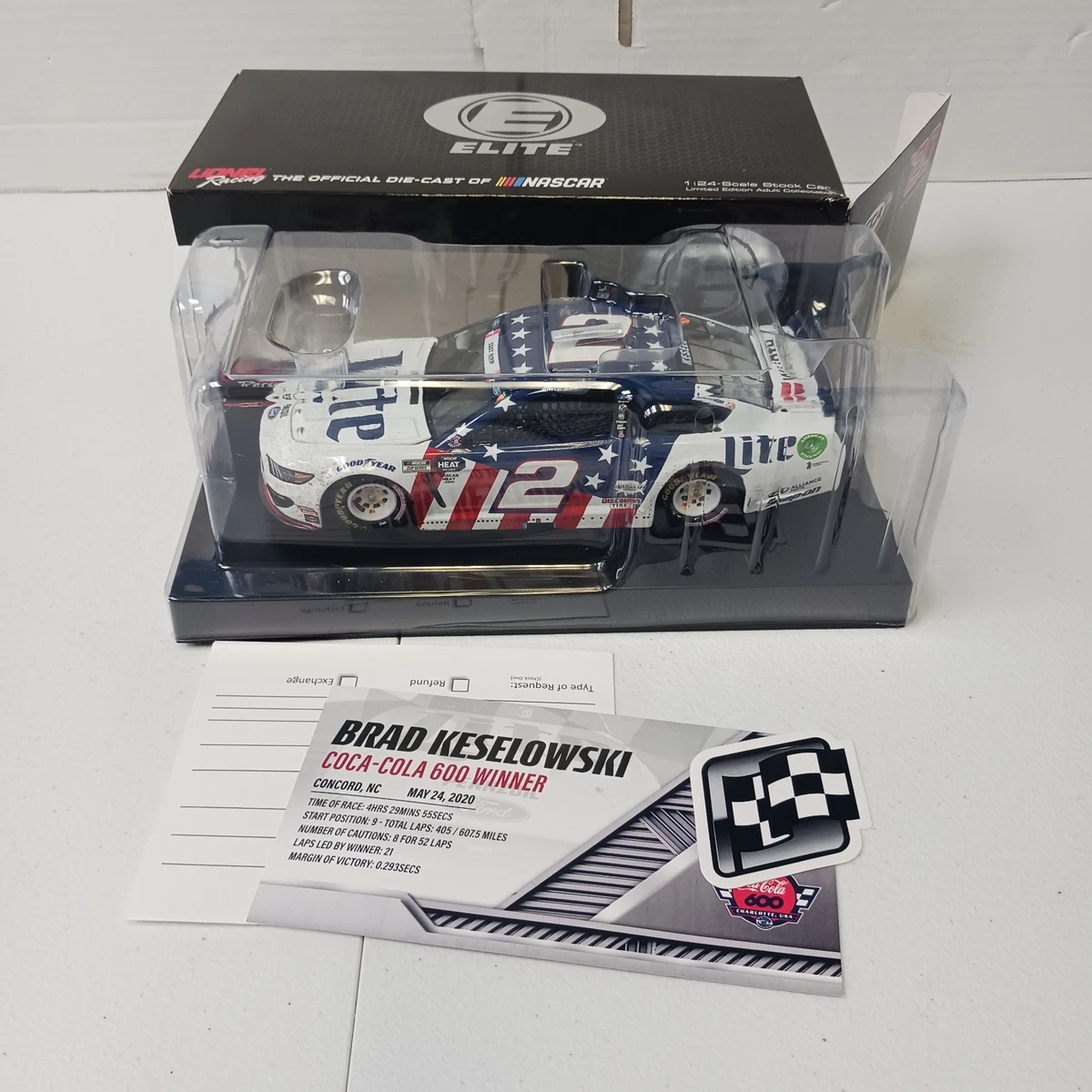 限定1of95 NASCAR1/24 LIONEL ♯2Miller lite 1:24 Brad Keselowski Diecast Racing Cars for sale - eBay