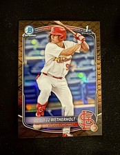 JJ WETHERHOLT 2025 Bowman Chrome 1st Reptilian Refractor Prospect #BCP-22JJ