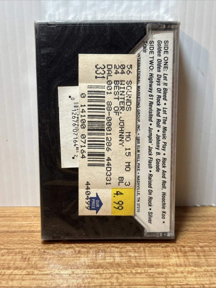 The Best of JOHNNY WINTER Greatest Hits (Cassette Tape) Album NEW SEALED Rare! - Image 3 of 4