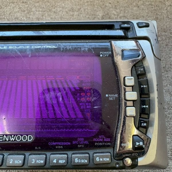 Kenwood DPX-550 2DIN CD Cassette Deck Player Equipped with DSP