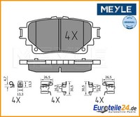 Bremsbelagsatz, Scheibenbremse Meyle 0252058215 FüR Toyota