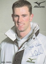 Neil Owen [Athletics - 110m Hurdles | GBR | Olympics] Signed Promo Card