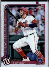 2025 Topps Chrome Juan Yepez #16 Washington Nationals