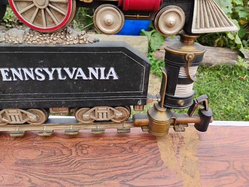 Placa de arte de pared de escena de ferrocarril de tren grande 1973 de colección Burwood Prod Company! - Imagen 11 de 24