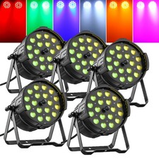 Disco DJ Lights DMX Zoom 18LED RGBWA  UV Par Light Stage Lighting Concert Party