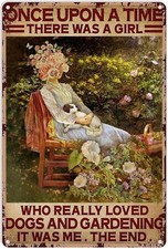 Funny Garden Vintage Once Upon Tin Metal Signs Home D cor 8x12