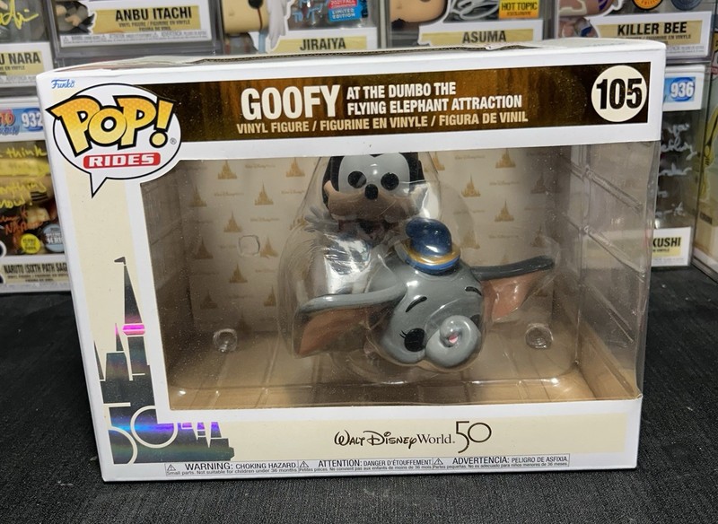 Funko Pop! Rides Vinyl: Walt Disney World 50 Goofy Dumbo Flying Elephant #105