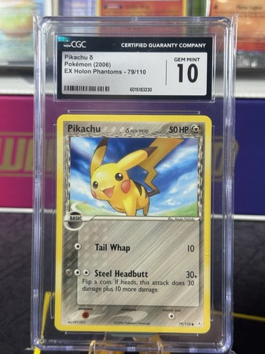 Pikachu δ graded CGC 10 for sale on eBay