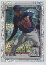 2020 Bowman Chrome Prospects Speckle Refractor 18/299 Jasseel De La Cruz 03b2