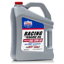 Lucas Oil 10616 Synthetic 20W-50 Zinc Fortified Racing Engine Oil 5 Qt Bottle