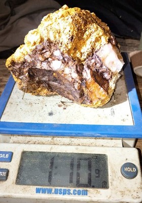 Quartz in Iron Oxide Matrix Rough Mineral Specimen Display Piece, 1 lb 10 oz