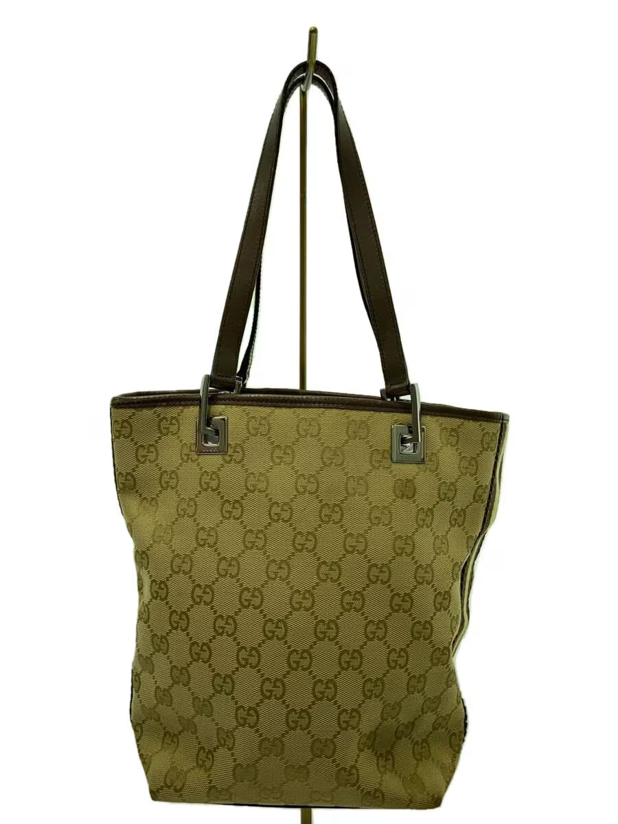 GUCCI GG Canvas Tote Bag in Brown