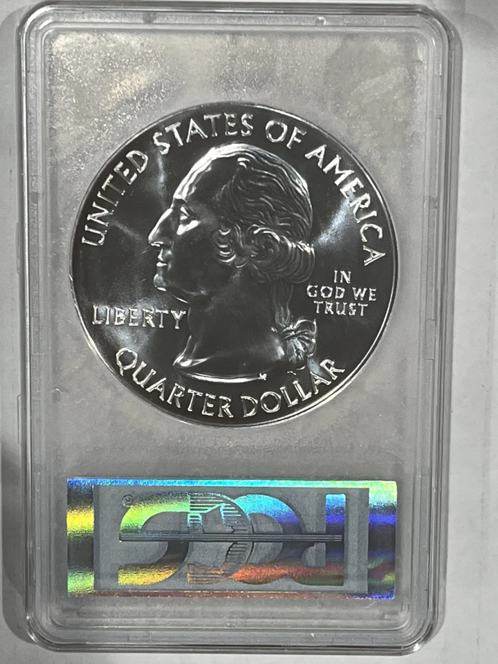 2010 Yellowstone National Park ATB 5 oz Silver Coin : PCGS MS68PL Frist Strike - Image 2 of 2