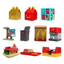 1Set/10PCS 2025 Mc DONALD'S Lil Mc Donalds Minature Kids HAPPY MEAL TOYS