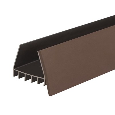 PVC Slide on Door Sweep with Foam Draft Stopper/Sweep for Doors 1'' - 1 3/4'' Wide