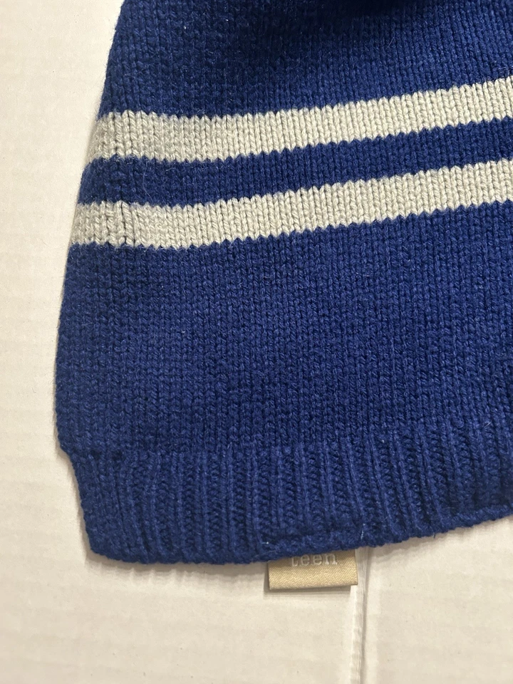 Manta Pottery Barn Teen Harry Potter Ravenclaw azul a rayas 50x60 Foto 4 de 4