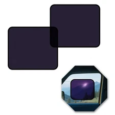 Semi-Transparent Car Window Shades – 2 Pack Static Cling Sun Shades for Front...