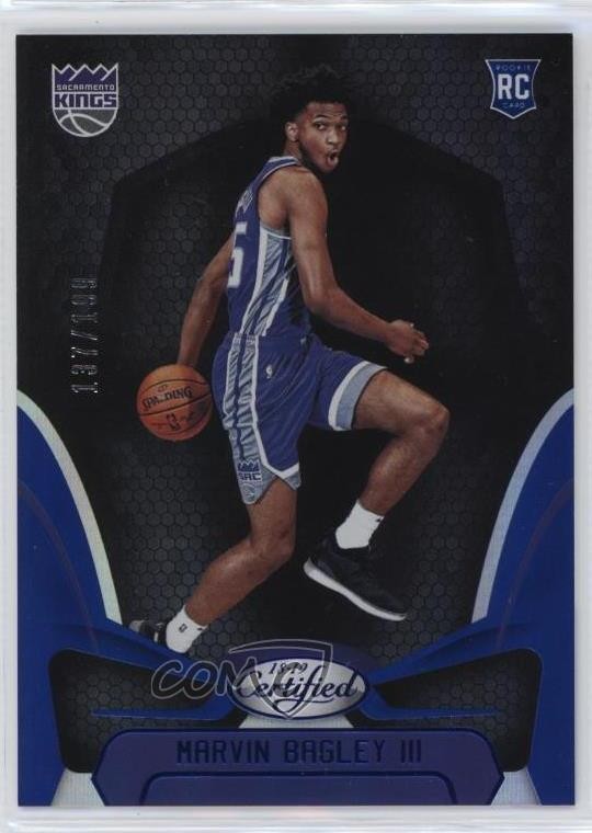 2018-19 Certified Mirror Blue 137/199 Marvin Bagley III #152 1l2