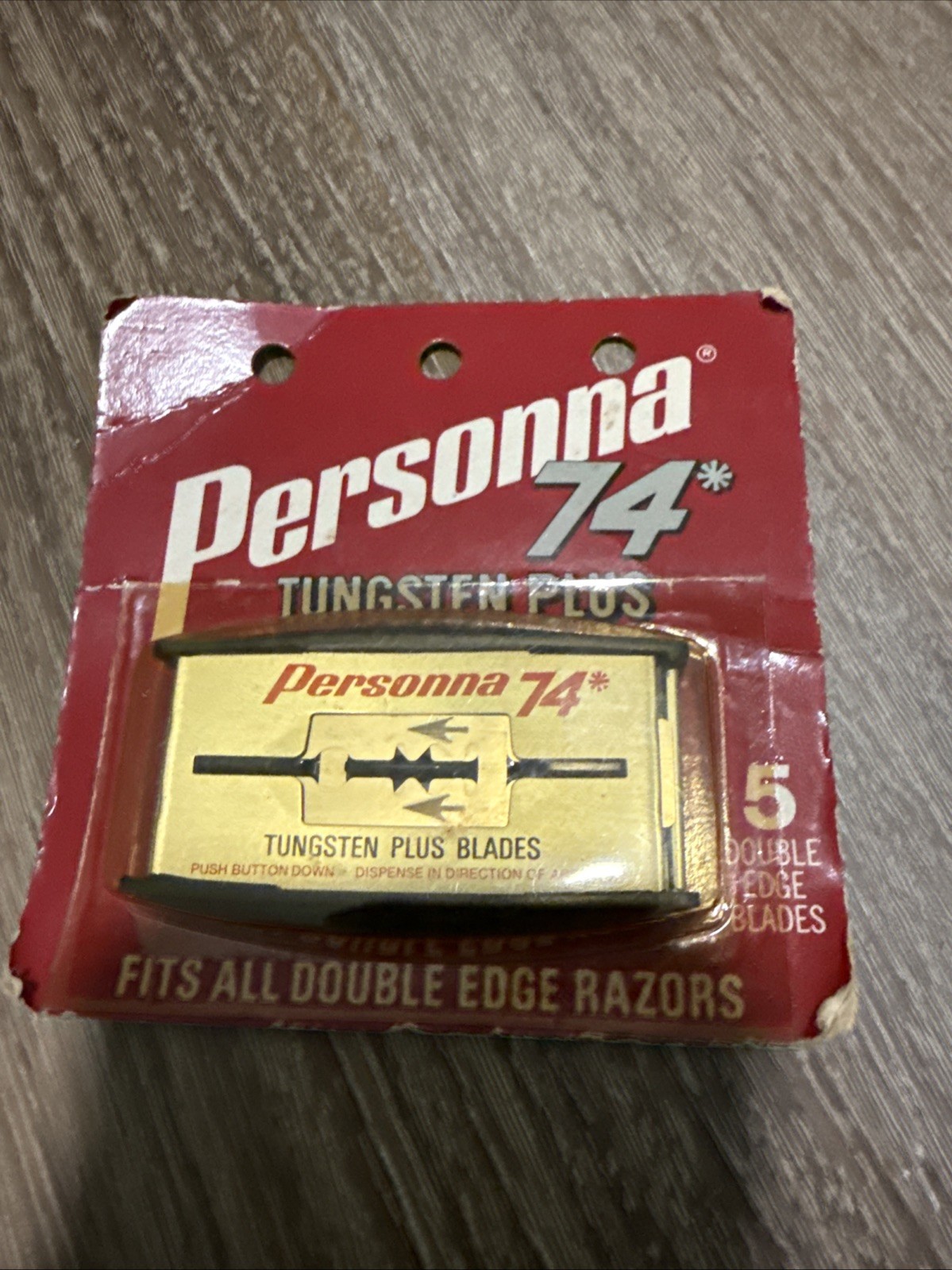 Vintage Personna 74 Tungsten Plus Double Edge Razor Blades 1