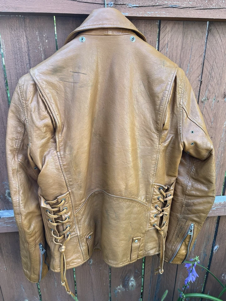 Denim & Leathers By Marc Moto Archival Water Buffalo Leather Biker Jacket Andrew - Image 2 of 4