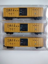 Micro-Trains 25562 N Scale 3 Pack 50' Rib Side Box Car w/Single Door - Railbox
